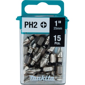 Makita E-00664 Impact XPS™ #2 Phillips 1″ Insert Bit, 15/pk(15 Count)