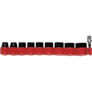 Makita E-01688 Impact XPS® 10 Pc. 3/8″ Drive 6-Point Metric Impact Socket Set w/Standard Socket Adapter(Metric)