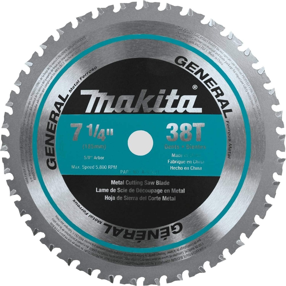 image:imageMakita A93821 714Inch by 38Teeth General Purpose CarbideTipped Saw Blade38Teeth