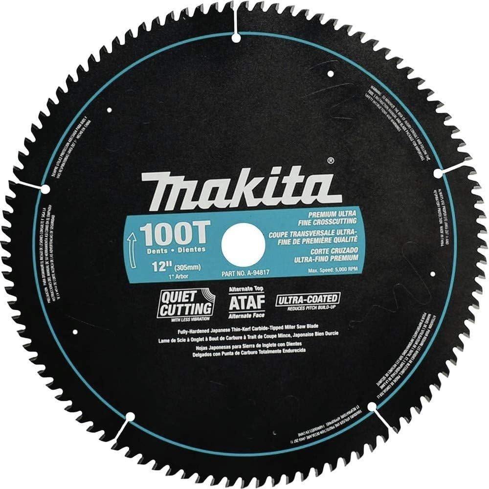 image:imageMakita A94817 12Inch 100 Tooth Ultra Coated Mitersaw Blade  Black