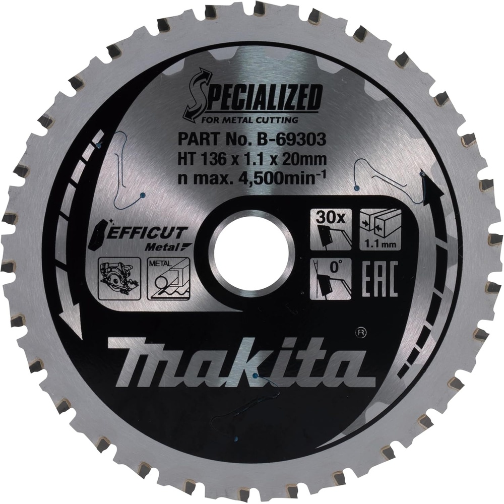 image:imageMakita B69244 578 33T CarbideTipped Max Efficiency Saw Blade MetalGeneral Purpose