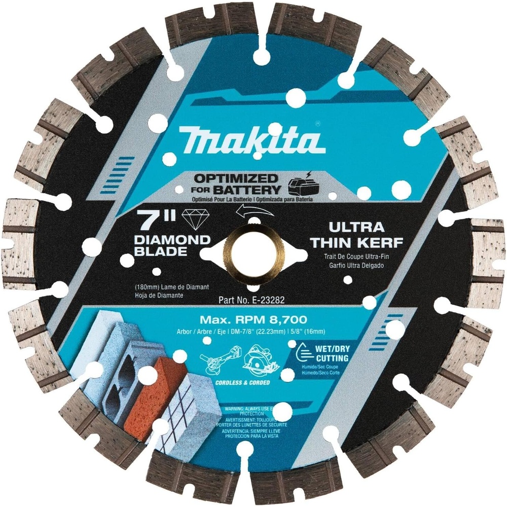 image:imageMakita E23282 7 Thin Kerf Diamond Blade Segmented General Purpose