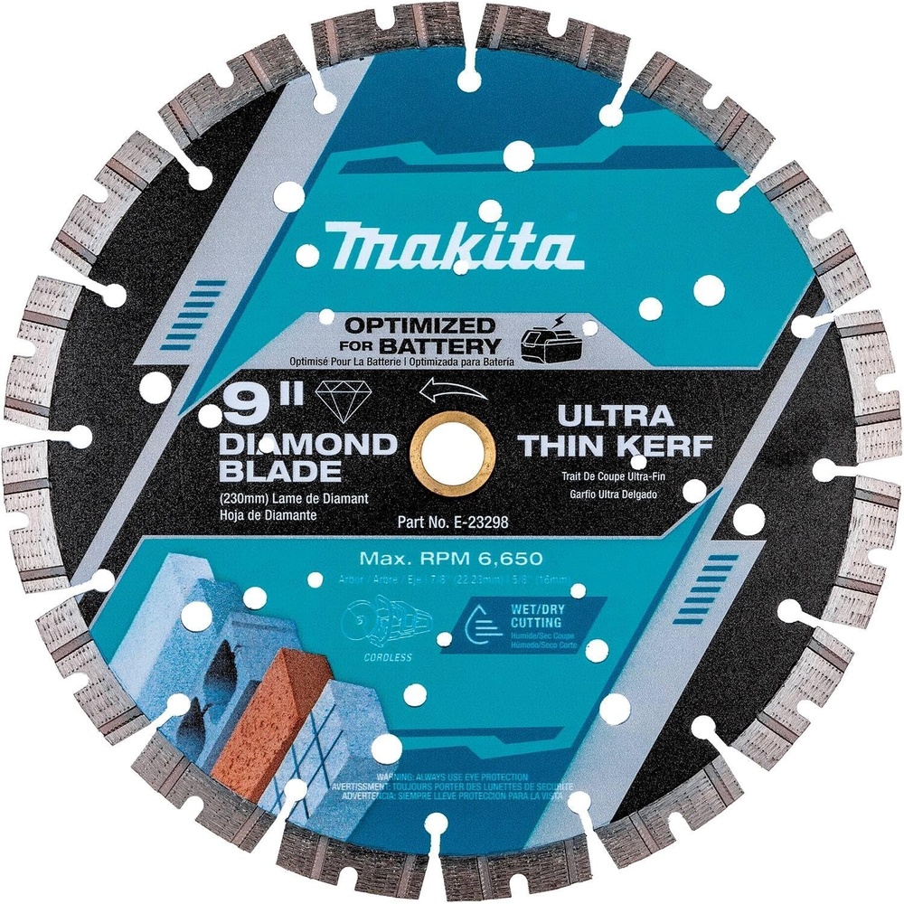 image:imageMakita E23298 9 Thin Kerf Diamond Blade Segmented General Purpose