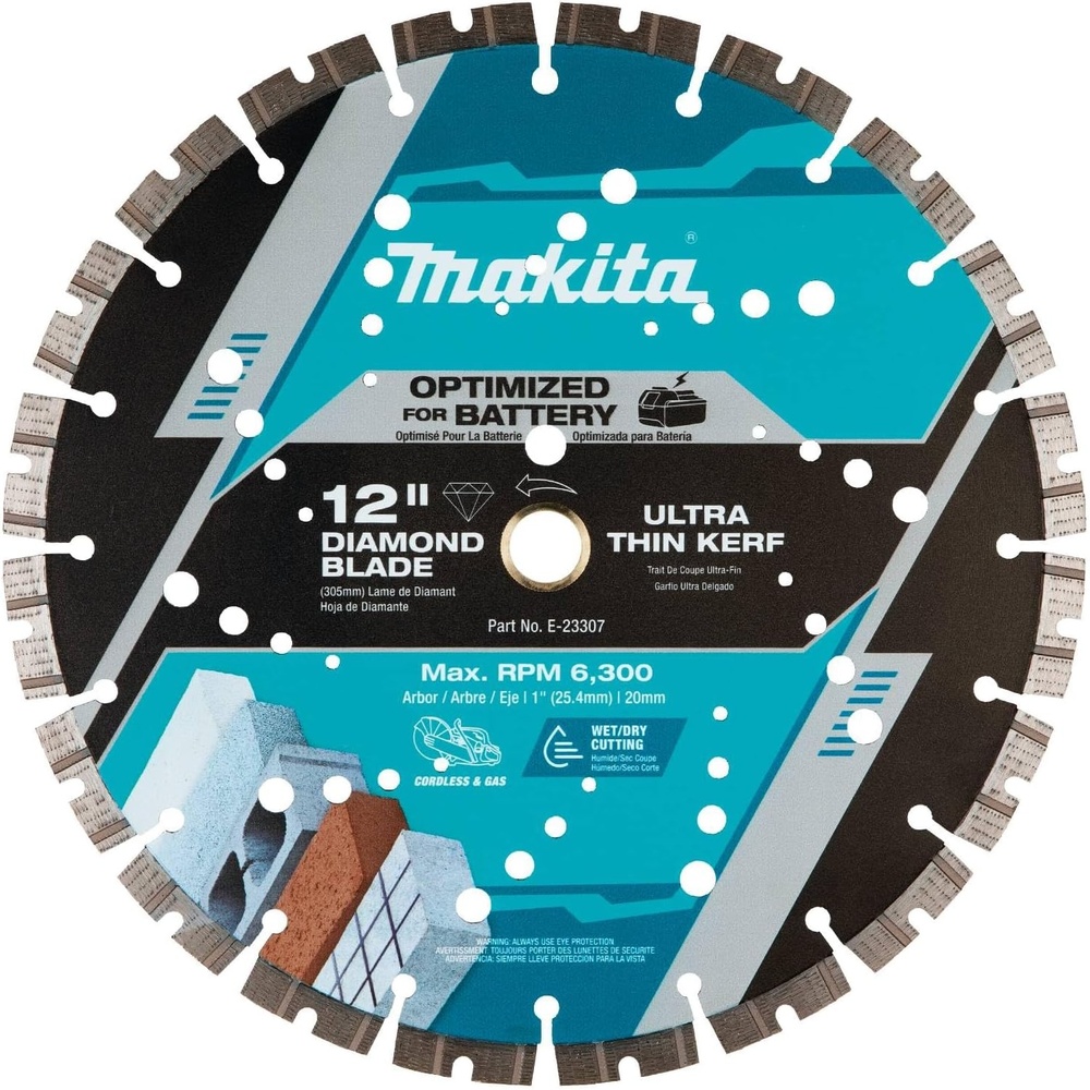 image:imageMakita E23307 12 Thin Kerf Diamond Blade Segmented General Purpose