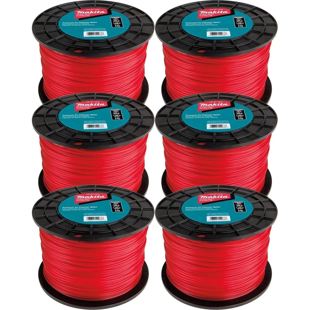 image:imageMakita T03779 Round Trimmer Line 0105 Red 1150 5 lbs 6pk