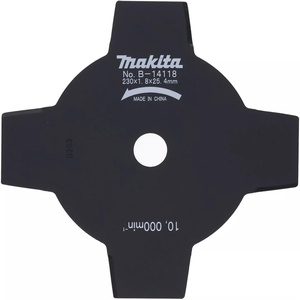 Makita – B-14118 Brush Cutting Blade, 9 in. Dia, 9 in. L | 4-Tooth Steel Construction | Reversible Design | Cuts Grass & Underwood | Long-Lasting Durability