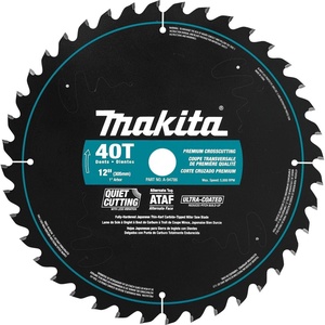 Makita A-94786 12-Inch 40 Tooth Ultra Coated Mitersaw Blade , Black
