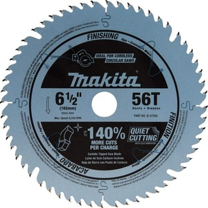 Makita B-57342 6-1/2″ 56T Carbide-Tipped Cordless Plunge Saw Blade