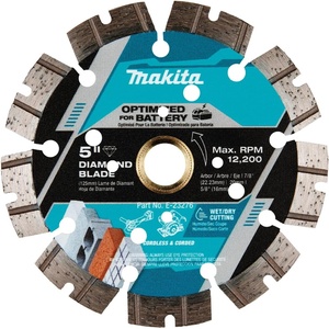 Makita E-23276 5″ Thin Kerf Diamond Blade, Segmented, General Purpose