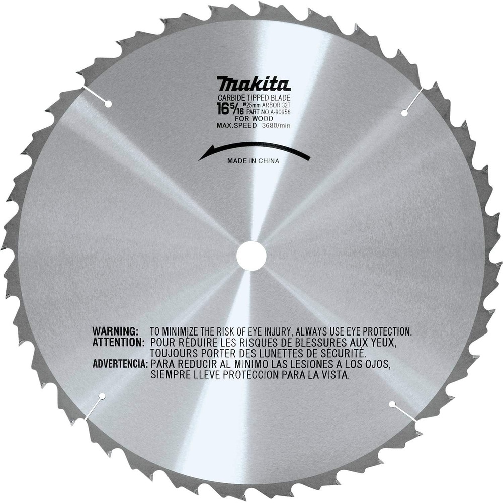 image:imageMakita A90956 16516Inch 32 Tooth Carbide Saw Blade with 1Inch Arbor Silver