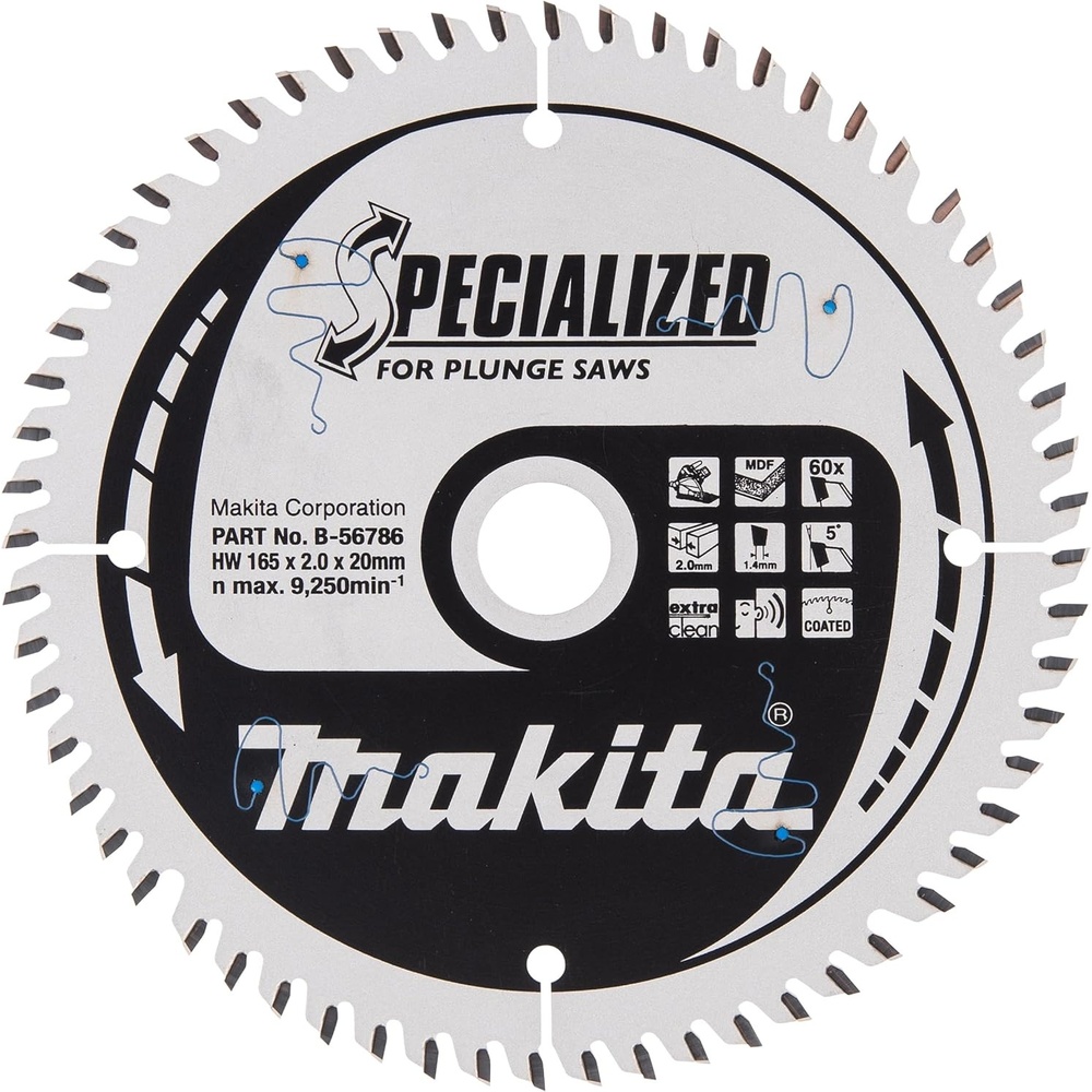image:imageMakita A99982 612 60T ATB CarbideTipped Cordless Plunge Saw Blade