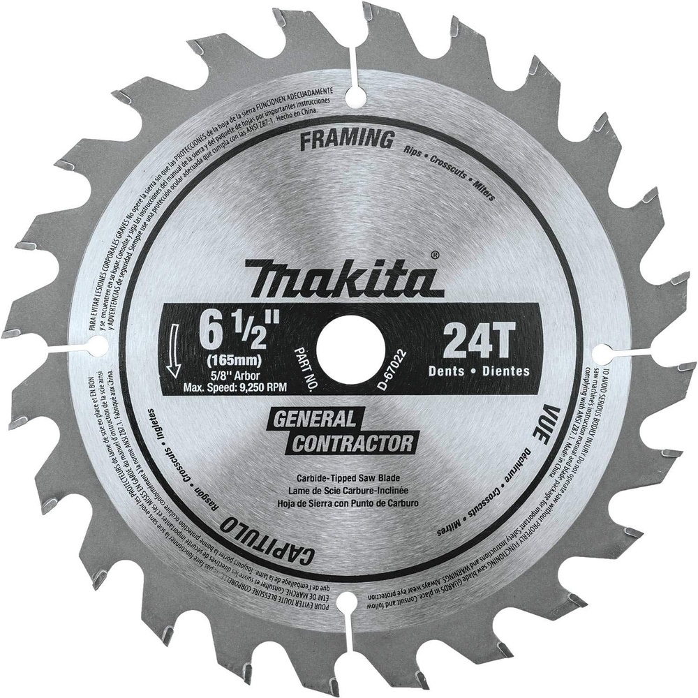 image:imageMakita D67022 612 24T CarbideTipped Circular Saw Blade General Purpose