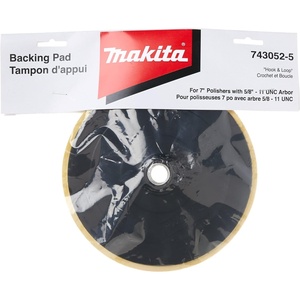 Makita – 7 Hook And Loop Back Up Pad (743052-5) | Durable Rubber Construction | Secure Disc Attachment | Easy Installation | Reliable Fit | Consistent Sanding