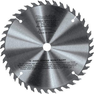 Makita 721251-A 7-1/4″ 40T Carbide-Tipped Circular Saw Blade, Fine Crosscutting