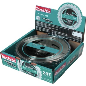 Makita A-94839-10 7-1/4″ 24T Carbide-Tipped Circular Saw Blade, Framing, 10/Pk