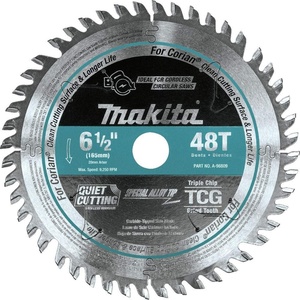 Makita A-98809 6-1/2″ 48T Carbide-Tipped Cordless Plunge Saw Blade