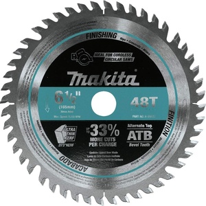 Makita A-99932 6-1/2″ 48T Carbide-Tipped Cordless Plunge Saw Blade(colour)