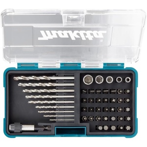 Makita B-36201 Metric High Speed Steel Drill Bit, Screw Bit and Socket Set (48 Piece)