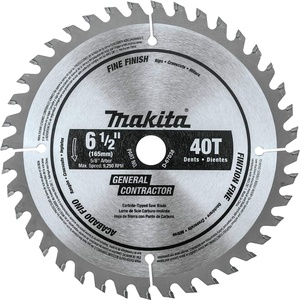 Makita D-67038 6-1/2″ 40T Carbide-Tipped Circular Saw Blade, Fine Finish