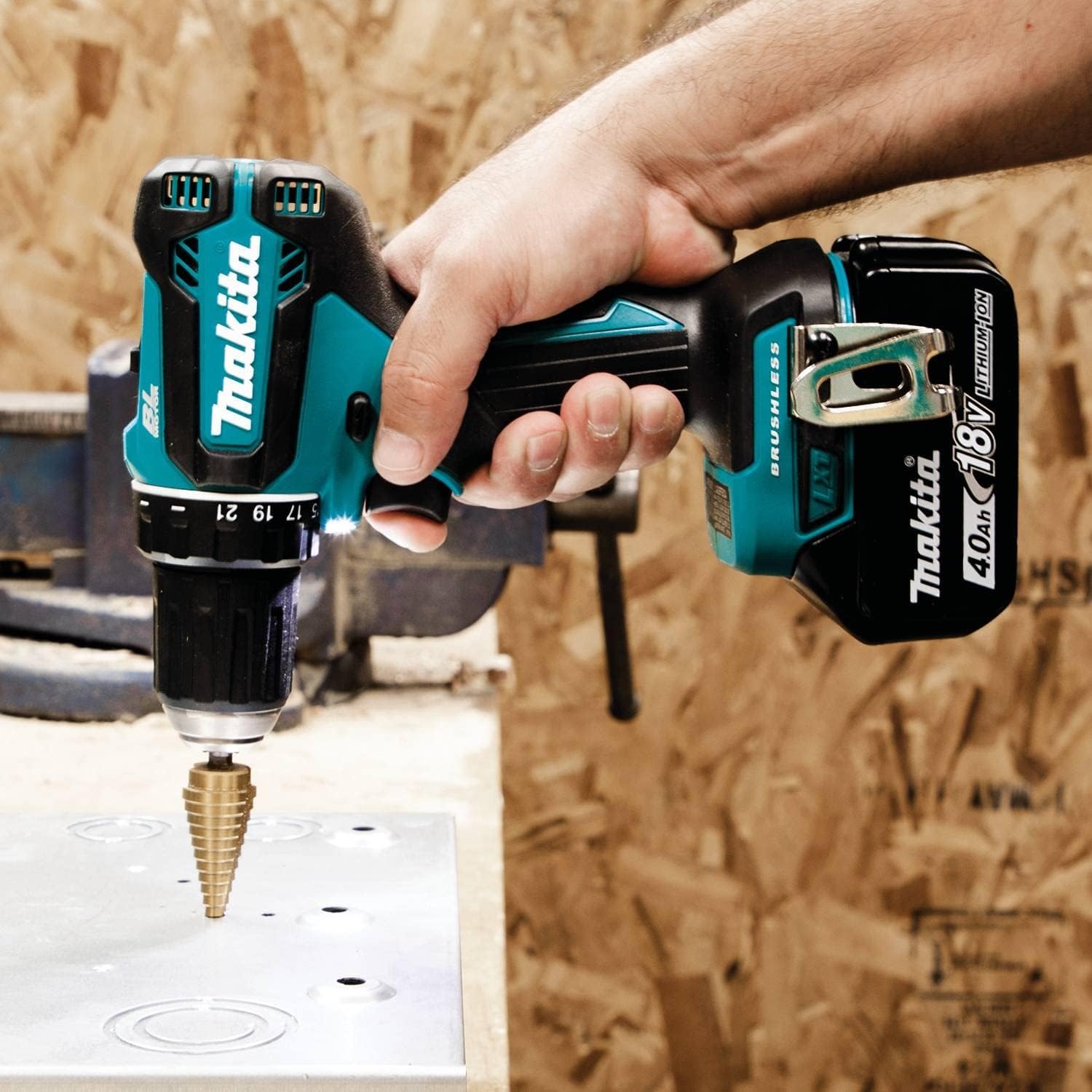 image:imageMakita 18V Lxt 12In Driver Drill Lithium Ion Brushless Cordless Kit
