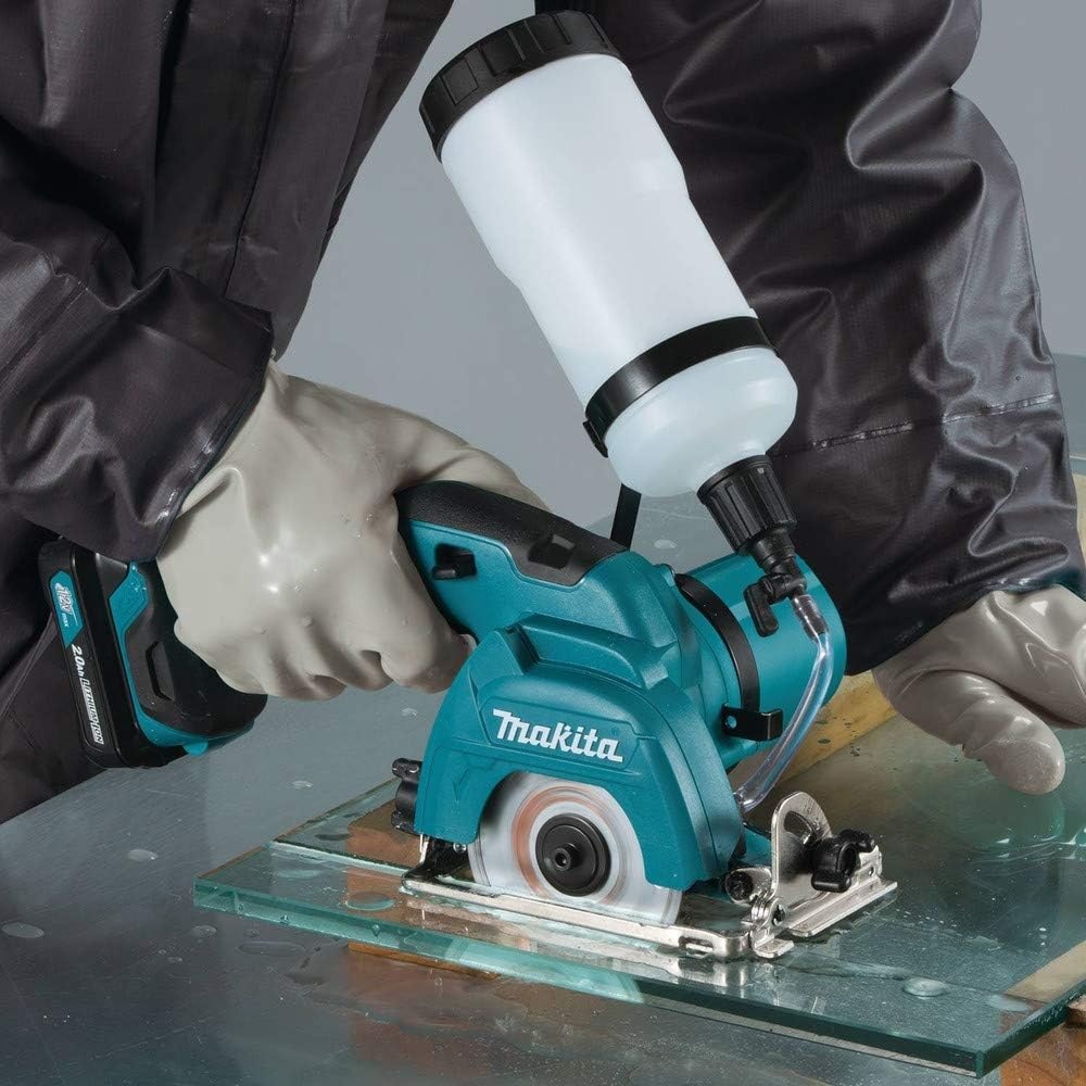 image:imageMakita CC02R1 12V MAX CXT LithiumIon Cordless TileGlass Saw Kit 338Tile Glass Saw Kit