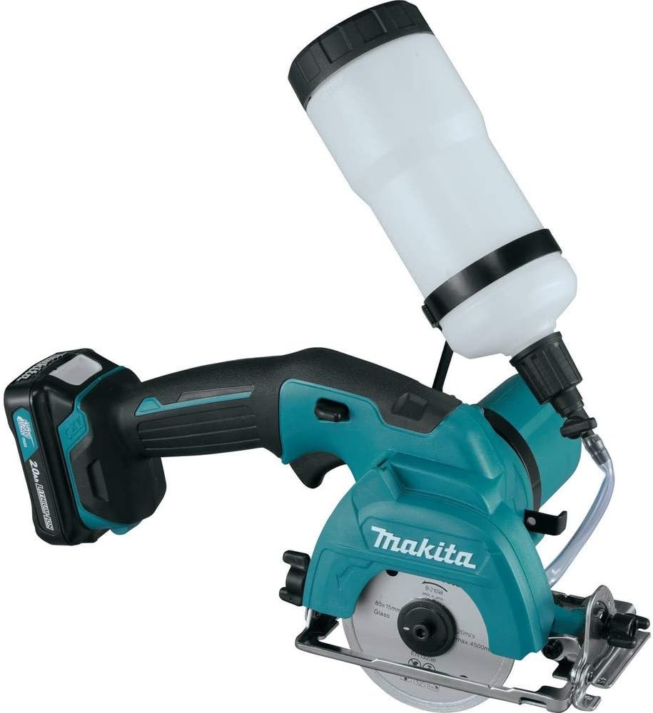image:imageMakita CC02R1 12V MAX CXT LithiumIon Cordless TileGlass Saw Kit 338Tile Glass Saw Kit