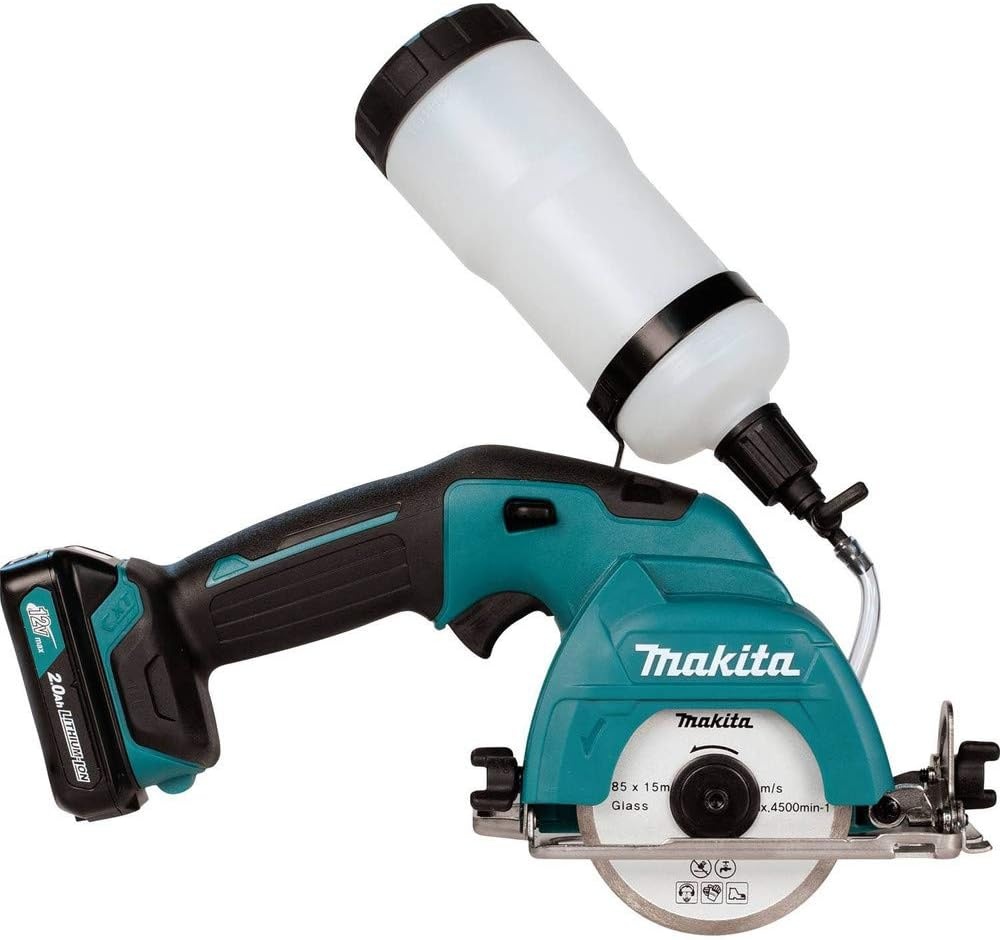 image:imageMakita CC02R1 12V MAX CXT LithiumIon Cordless TileGlass Saw Kit 338Tile Glass Saw Kit