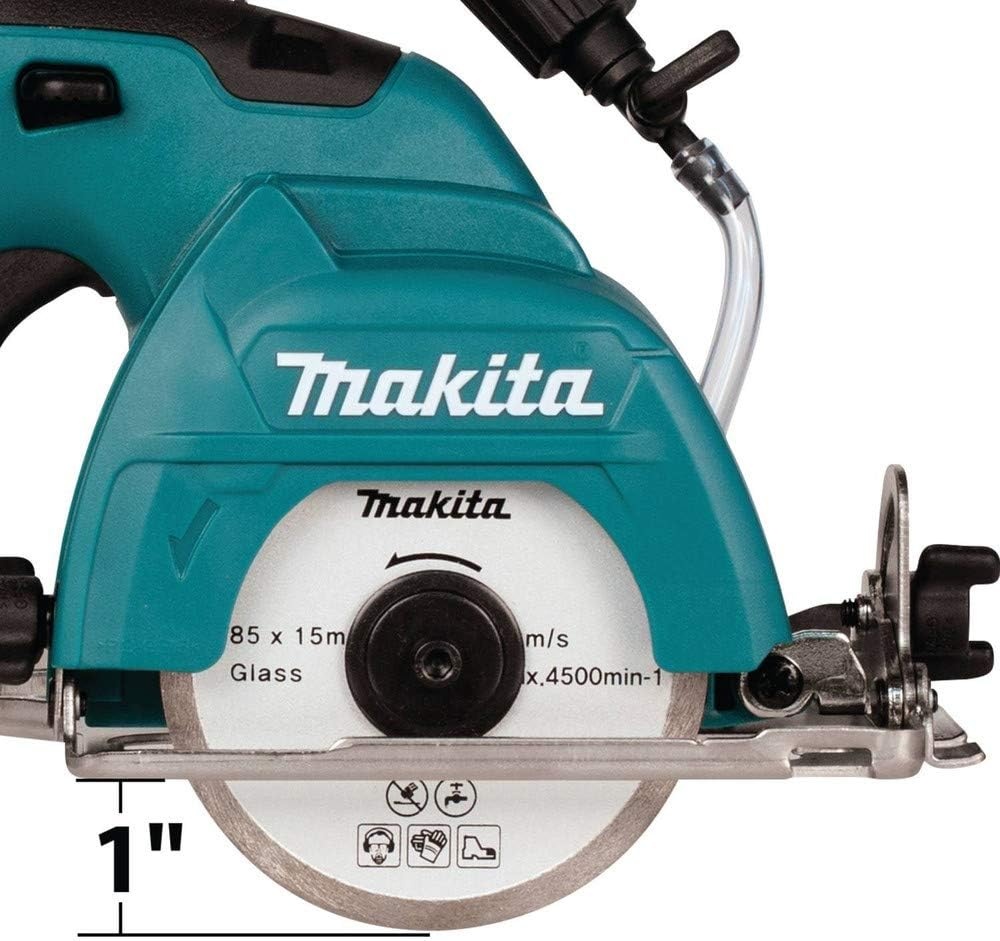 image:imageMakita CC02R1 12V MAX CXT LithiumIon Cordless TileGlass Saw Kit 338Tile Glass Saw Kit