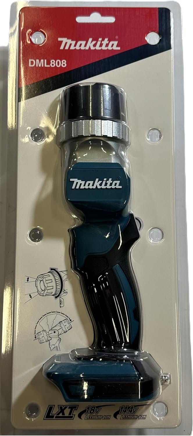 image:imageMakita DML808 18V LXT LithiumIon Cordless Adjustable Beam LED Flashlight Flashlight Only