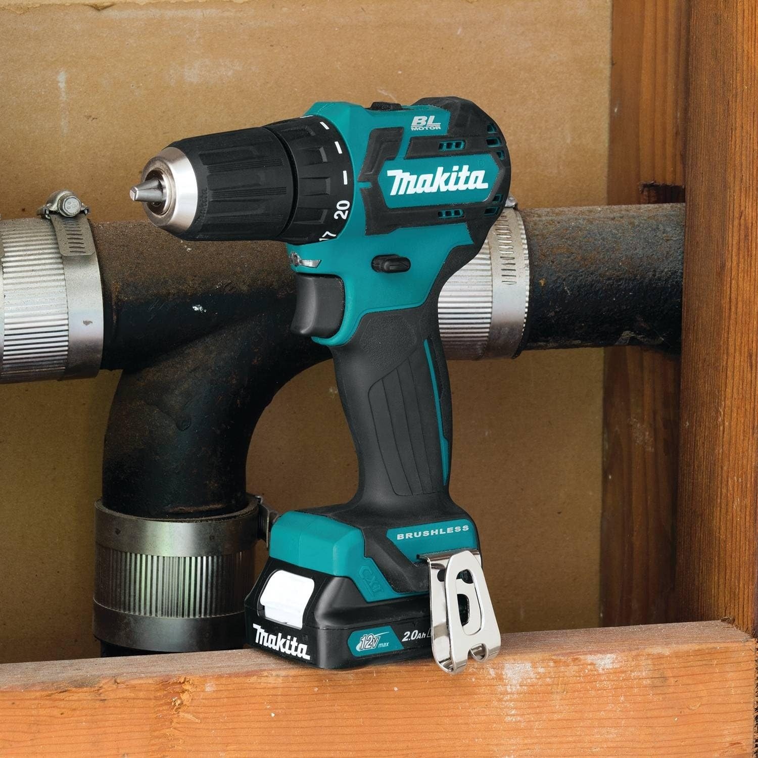image:imageMakita FD07R1 12V MAX CXT LithiumIon Brushless Cordless DriverDrill Kit 38