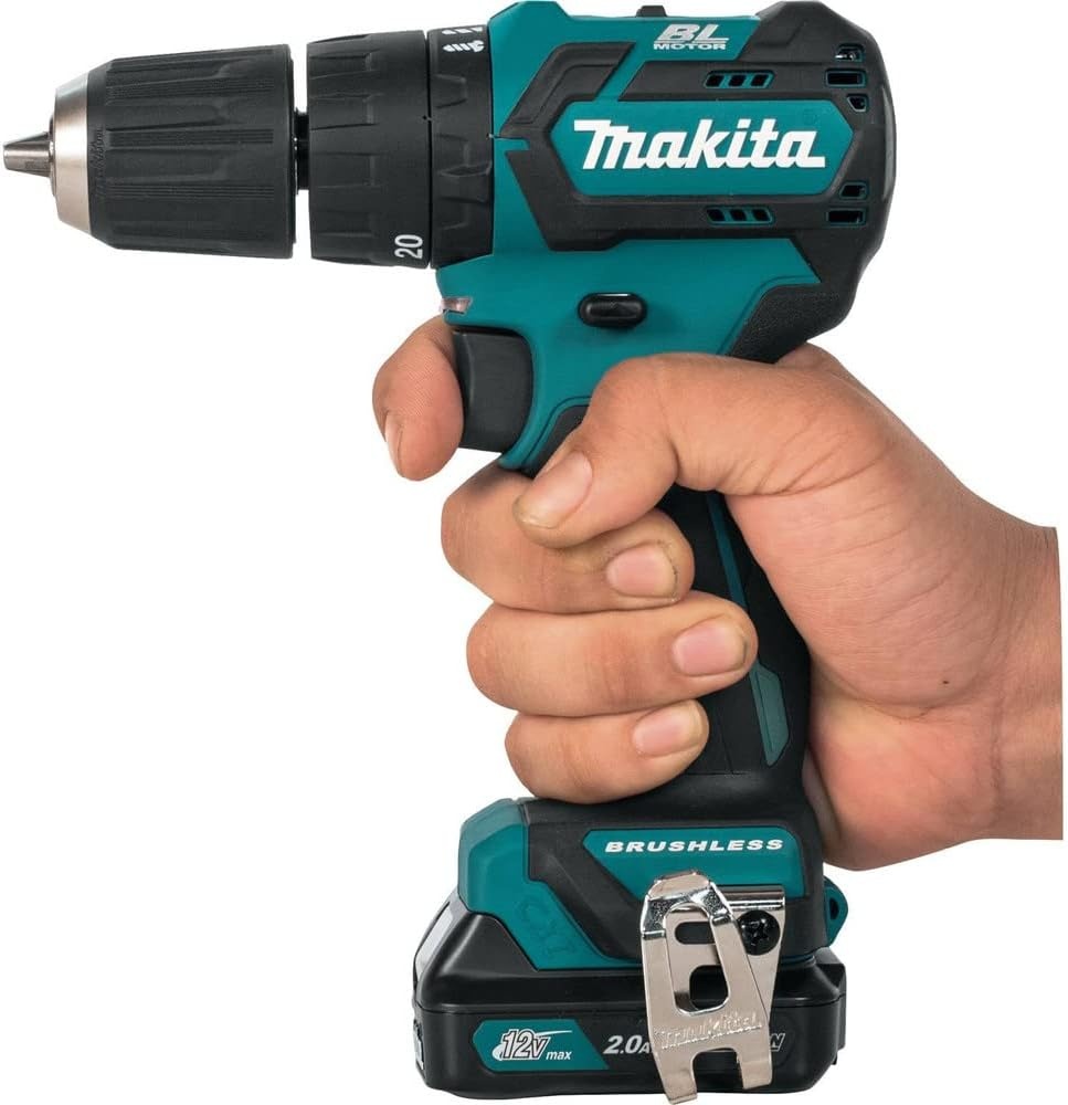 image:imageMakita PH05R1 12V max CXT LithiumIon Brushless Cordless 38 Hammer DriverDrill Kit 20Ah