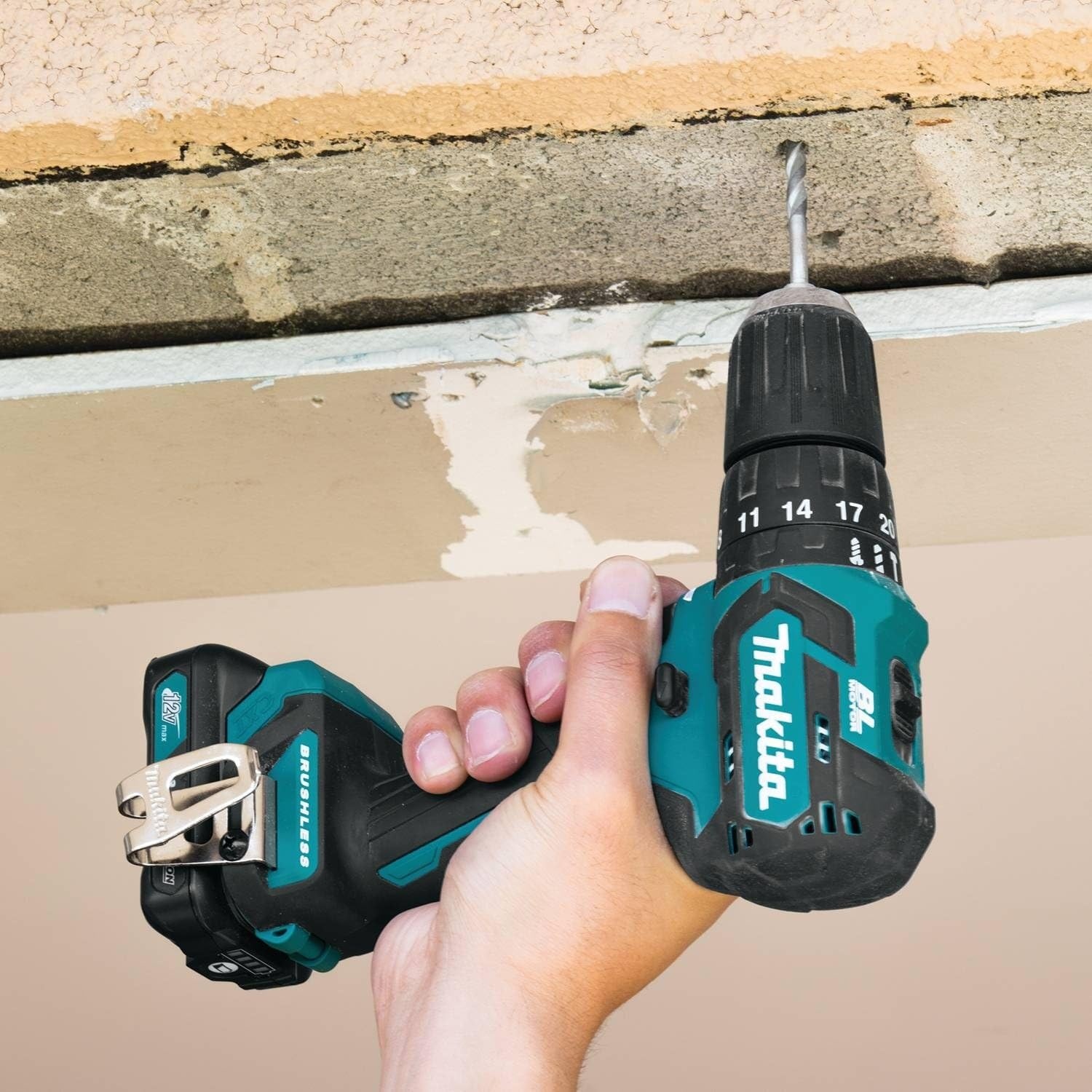 image:imageMakita PH05R1 12V max CXT LithiumIon Brushless Cordless 38 Hammer DriverDrill Kit 20Ah