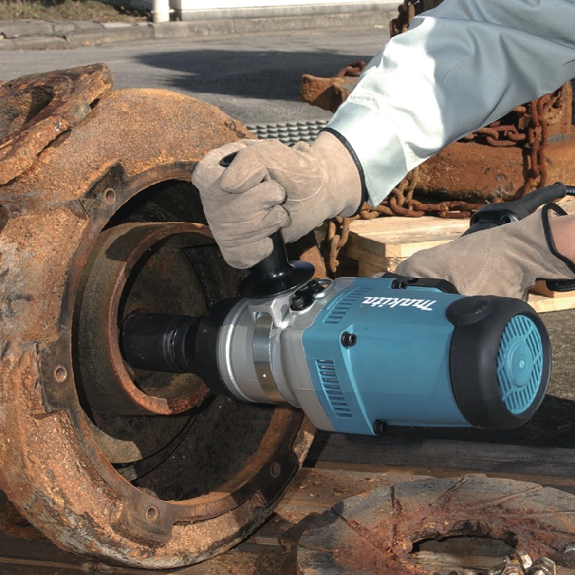image:imageMakita TW1000 1 Impact Wrench w Friction Ring Anvil Blue