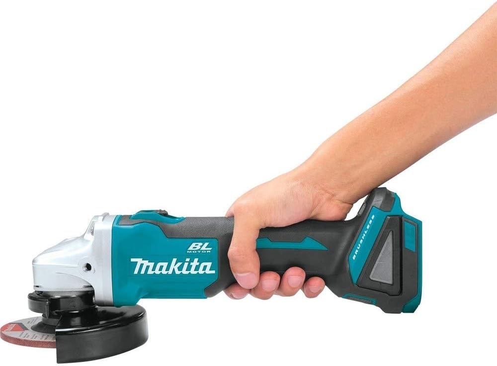image:imageMakita XAG04Z 18V LXT LithiumIon Brushless Cordless 412 5 CutOffAngle Grinder Tool Only LithiumIon with 50Ah Battery Tool OnlyAngle Grinder
