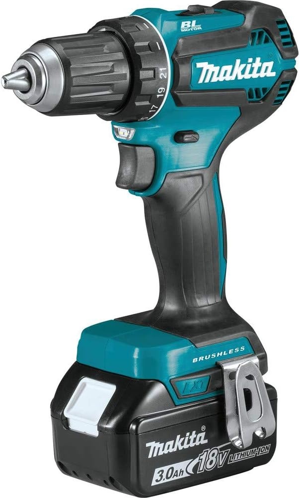 image:imageMakita XFD131 18V LXT LithiumIon Brushless Cordless 12 DriverDrill Kit 30Ah Variable SpeedKit
