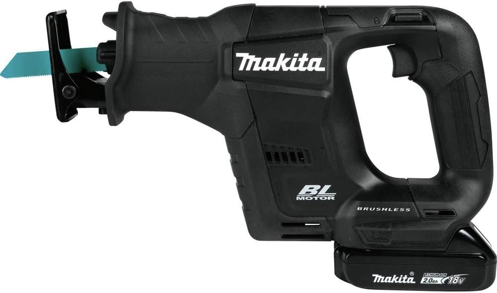 image:imageMakita XRJ07R1B 18V LXT LithiumIon SubCompact Brushless Cordless Recipro Saw Kit 20AhKit