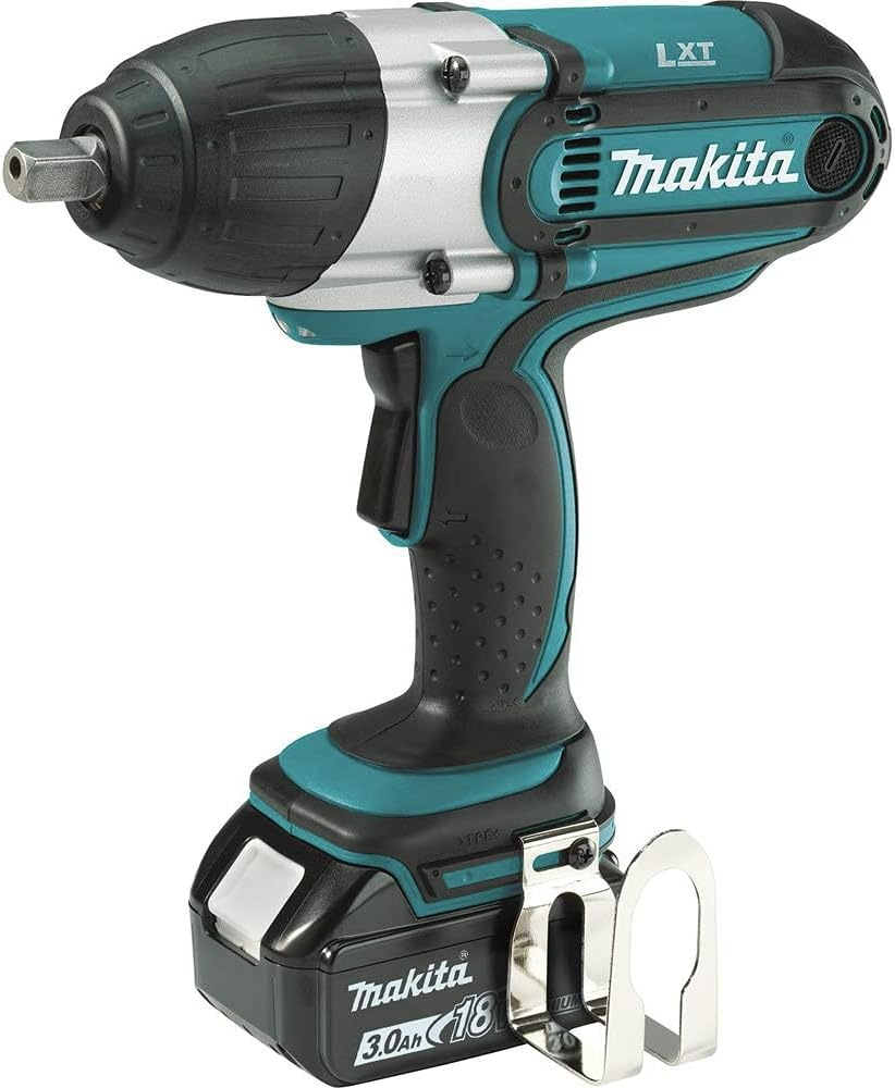 image:imageMakita XWT04S1 18V LXT LithiumIon Cordless 12 Sq Drive Impact Wrench Kit 30Ah