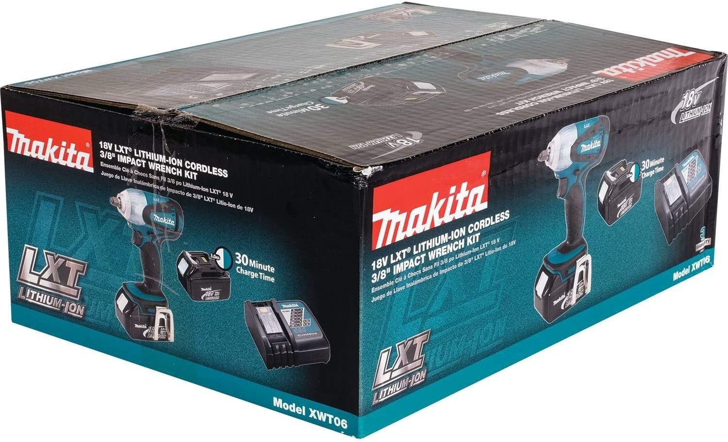 image:imageMakita XWT06Z 18V LXT LithiumIon Cordless 38 Sq Drive Impact Wrench Tool OnlyKit