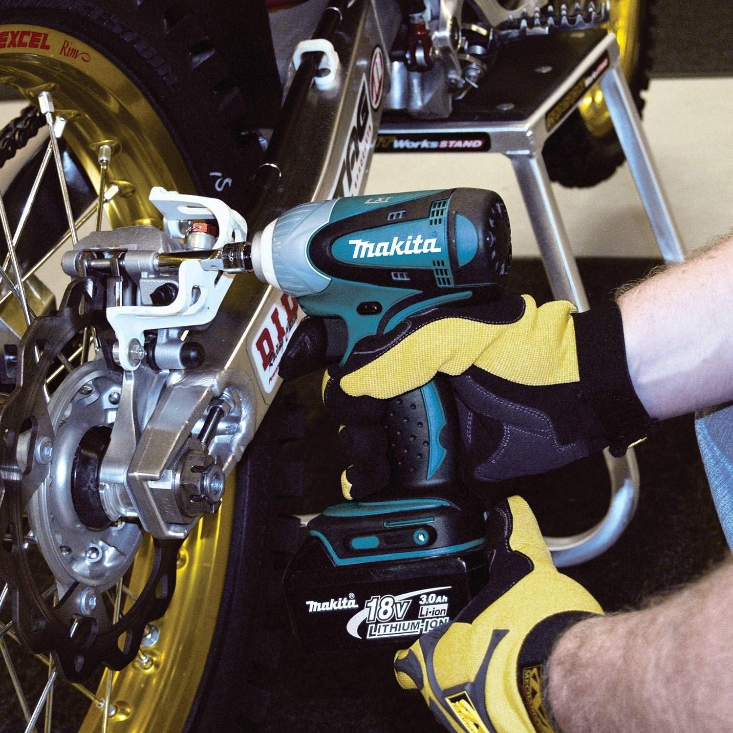 image:imageMakita XWT06Z 18V LXT LithiumIon Cordless 38 Sq Drive Impact Wrench Tool OnlyKit