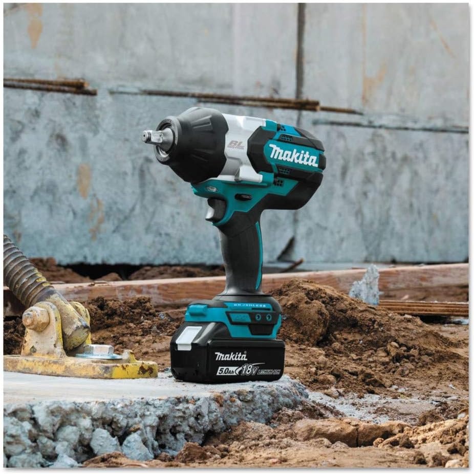 image:imageMakita XWT08Z 18V LXT LithiumIon Brushless Cordless HighTorque 12 Sq Drive Impact Wrench Tool OnlyImpact Wrench Kit