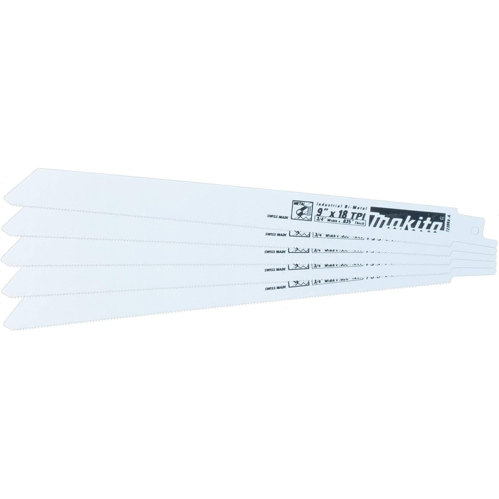 image:imageMakita  Metal Recip BiMetal Blade 5 Pack 723069A5