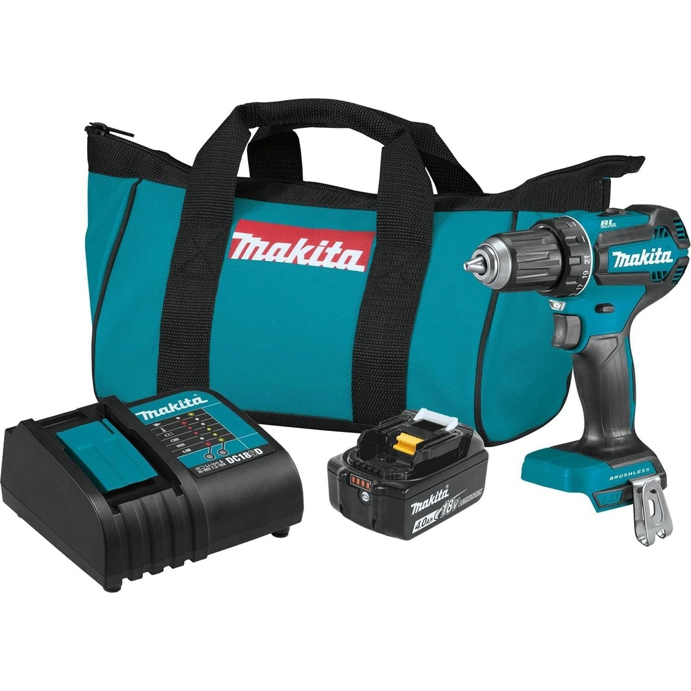 image:imageMakita 18V Lxt 12In Driver Drill Lithium Ion Brushless Cordless Kit