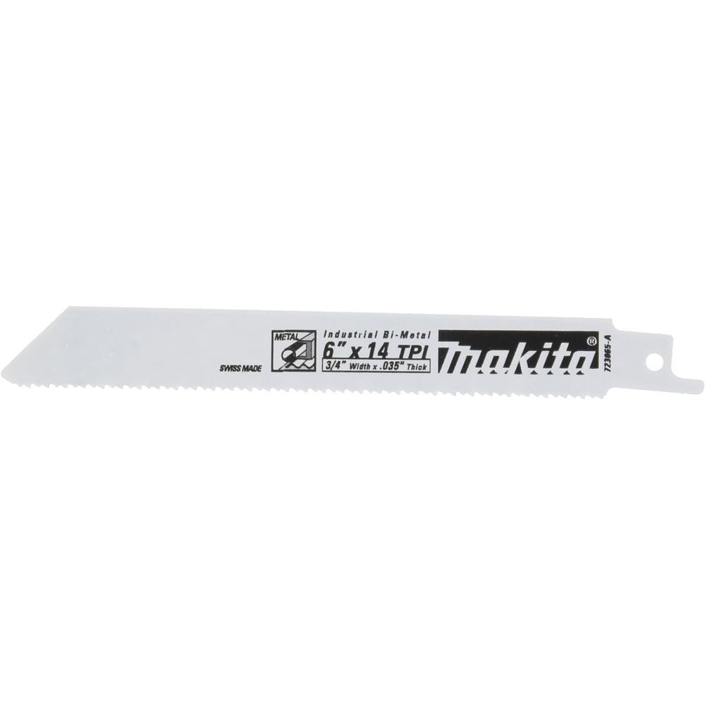 image:imageMakita 723065A5 6Inch 14TPI All Purpose Reciprocating Saw Blade5Pack