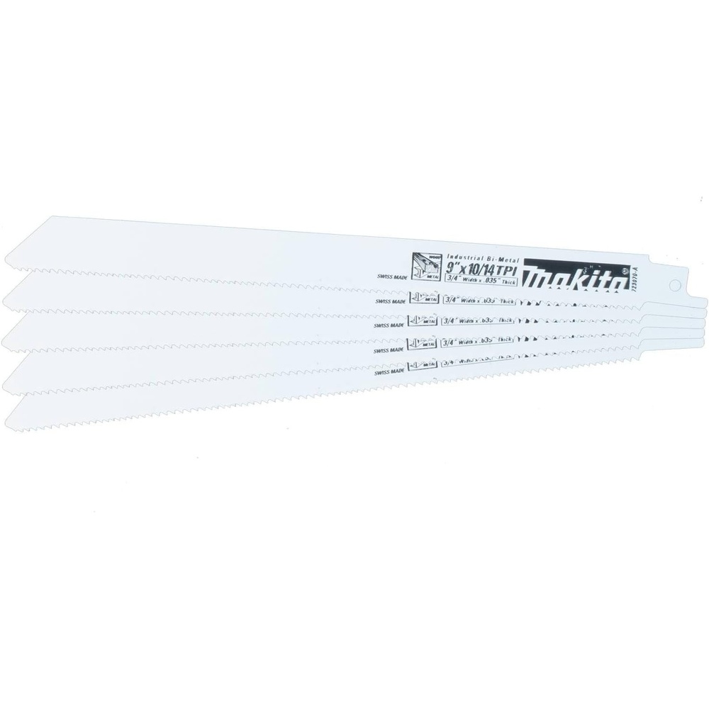 image:imageMakita 723070A5 9Inch 1014TPI All Purpose Reciprocating Saw Blade5Pack