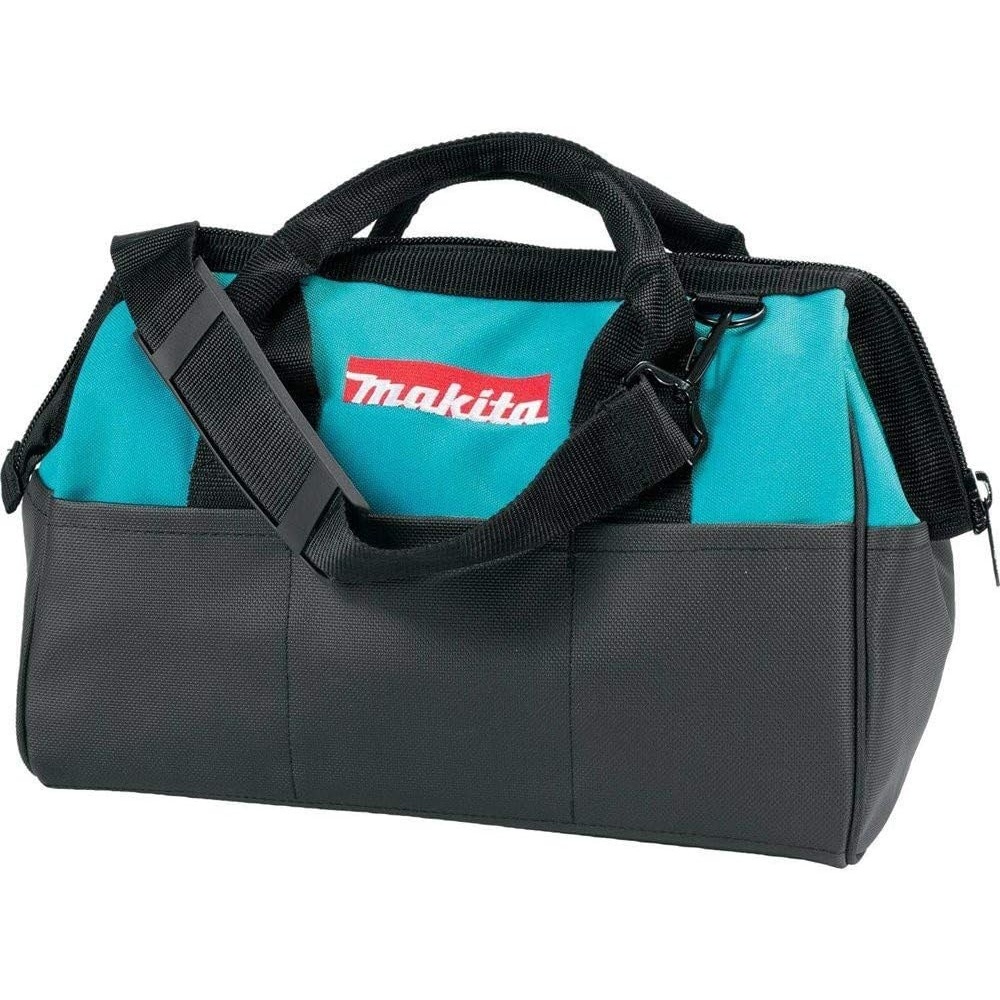 image:imageMakita 8312538 Contractor Tool Bag 14  HeavyDuty Fabric  Wide Zip Opening  Reinforced Handles  Multiple Storage Pockets  Genuine Makita Accessory