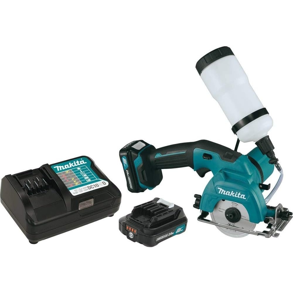 image:imageMakita CC02R1 12V MAX CXT LithiumIon Cordless TileGlass Saw Kit 338Tile  Glass Saw Kit