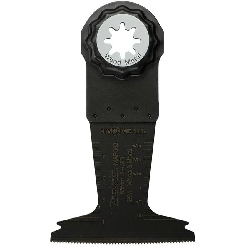 image:imageMakita E08470 StarlockPlus Oscillating MultiTool 212 BiMetal Curved Plunge Cut Blade