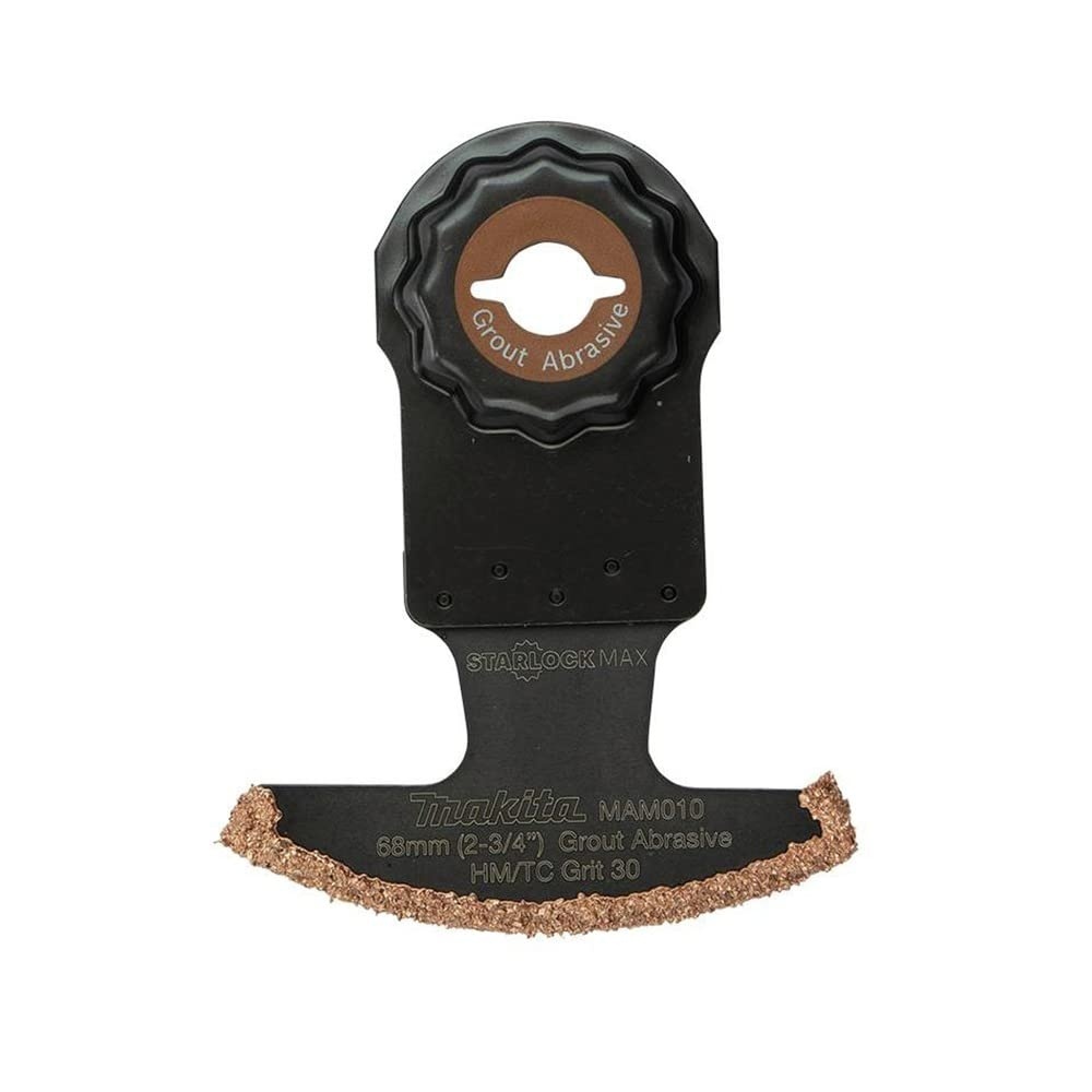 image:imageMakita E08604 StarlockMax Oscillating MultiTool 234 Hard Metal with Tungsten Carbide 30 Grit Grout and Abrasive Segmented Saw Blade