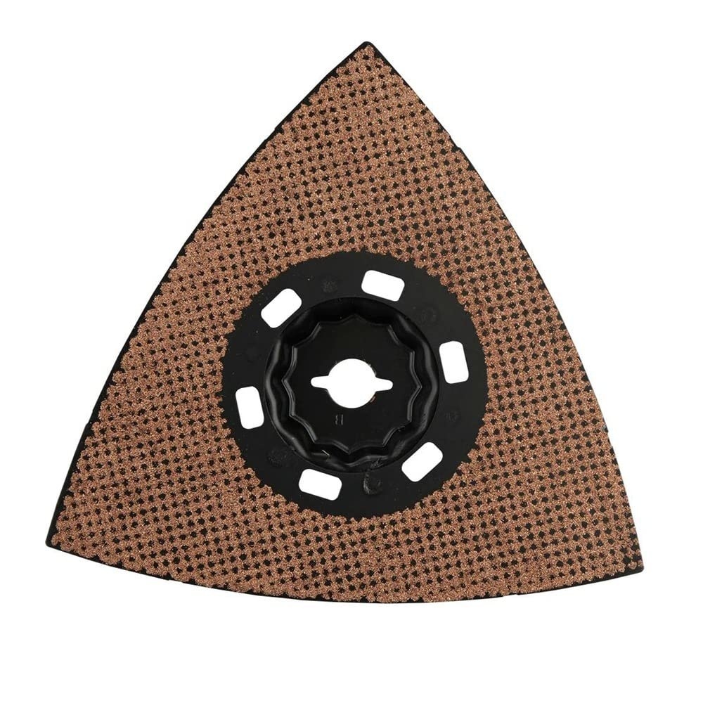 image:imageMakita E08660 StarlockMax Oscillating MultiTool 412 Tungsten Carbide 100 Grit Delta Triangle Sanding Pad