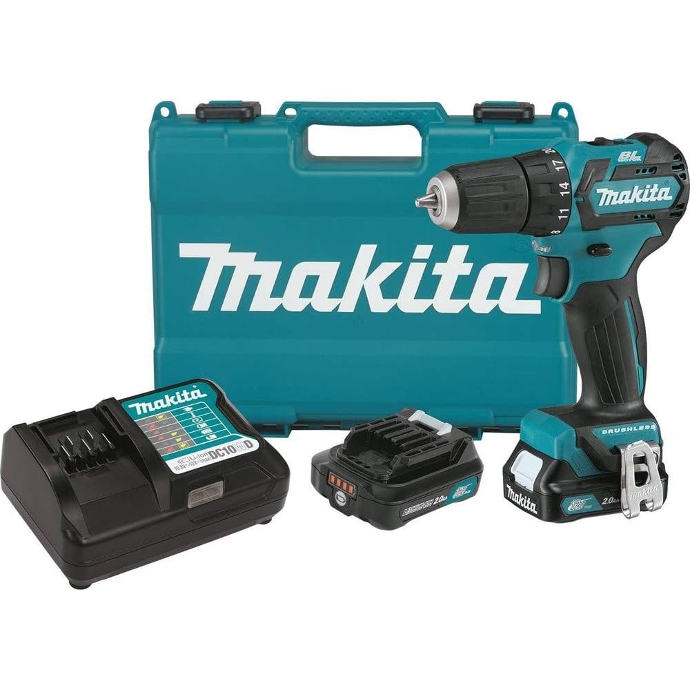 image:imageMakita FD07R1 12V MAX CXT LithiumIon Brushless Cordless DriverDrill Kit 38